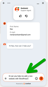 If you need any help with WordPress setup, there is 24/7 live chat at the bottom right. There is no need to hire any paid WordPress developers, enabling you to save your budget for content!