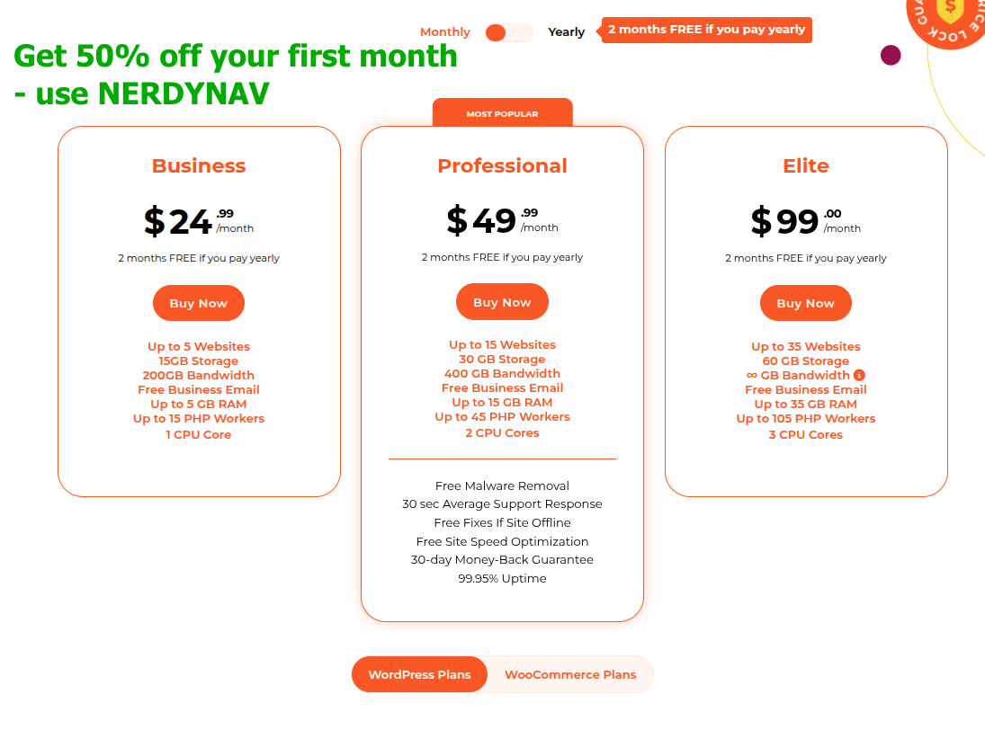 Get 50% off on your first month by signing up for the monthly plan using my coupon NERDYNAV