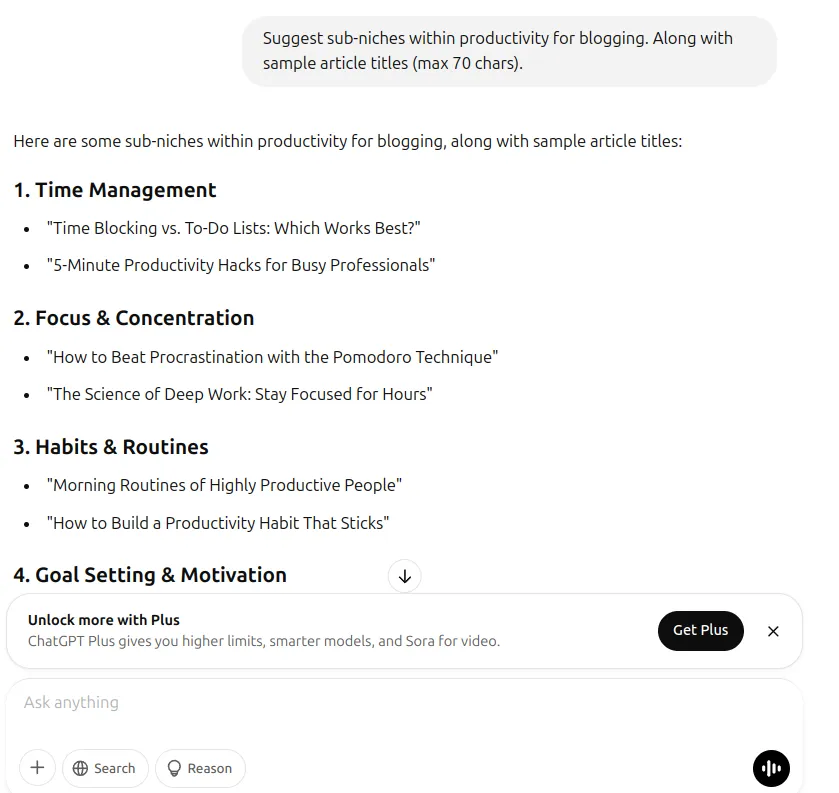 4o-mini blog ideas