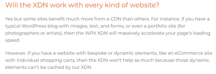 WPX XDN cache note