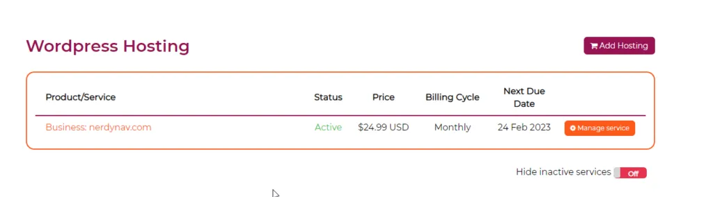 My WPX bill.