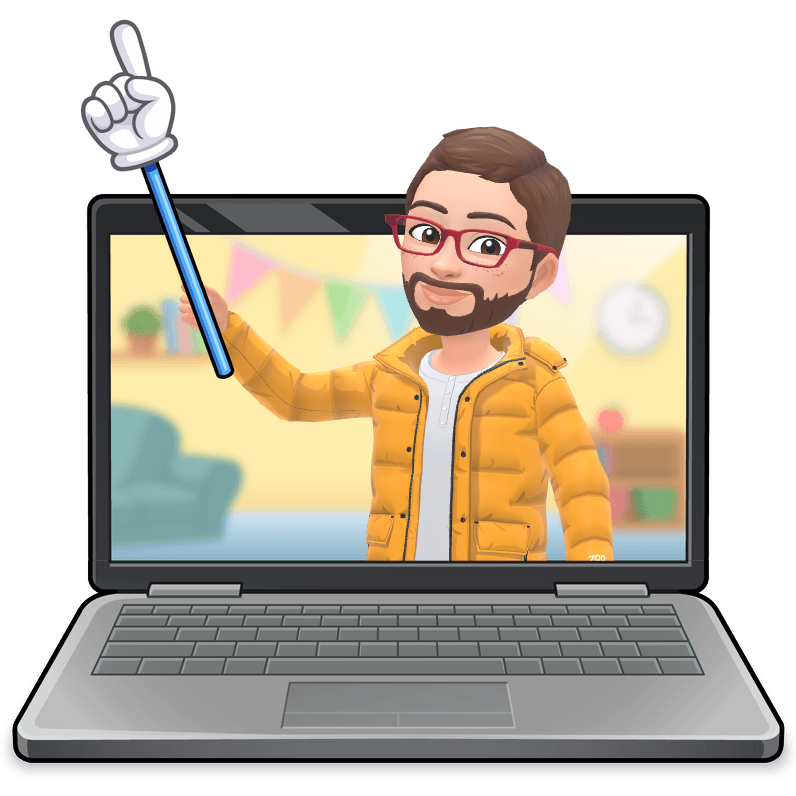 Software engineer waving on laptop screen, welcoming and approachable