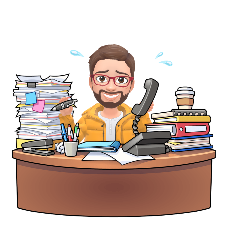 Overwhelmed entrepreneur at messy desk representing productivity chaos before learning AI