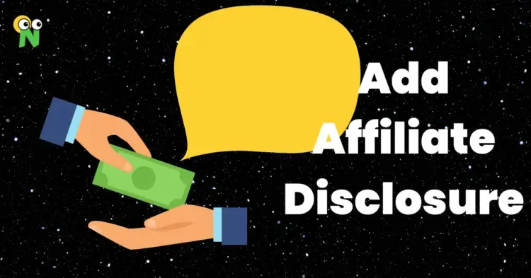 Add affiliate disclosure