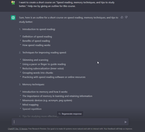 Chatgpt-speed-reading-course-outline
