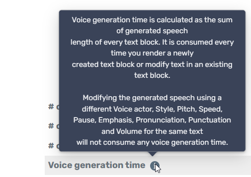 Murf voice generation time