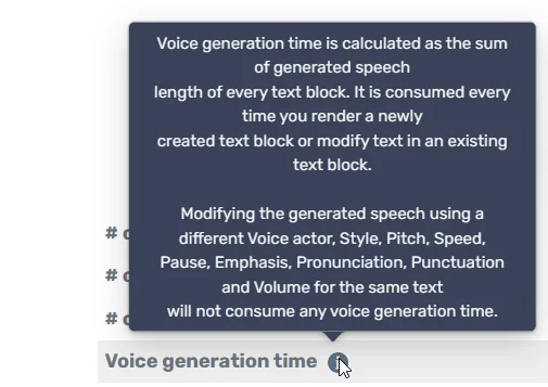 Murf voice generation time
